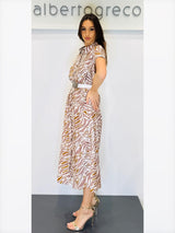 Abito chemisier fantasia animalier