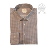 Camicia fantasia micro quadro