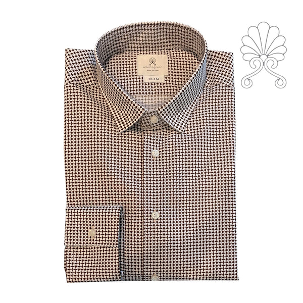 Camicia fantasia micro quadro