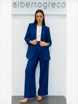 Giacca boyfriend in tessuto goffrato