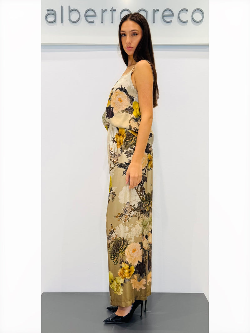 Top in raso di viscosa fantasia