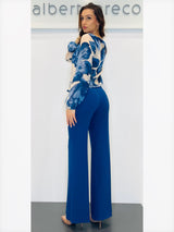 Pantaloni a palazzo in crepe