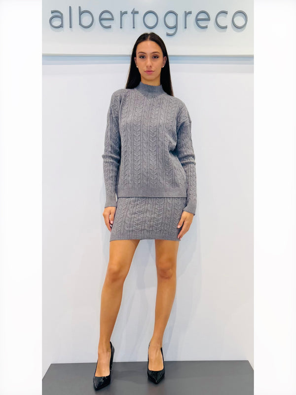 Coordinato maglia over e gonna