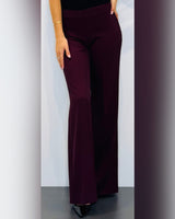 Pantaloni a palazzo gessato