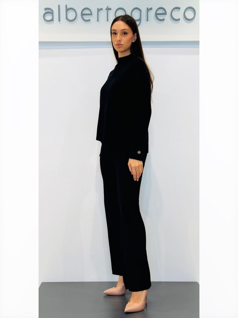 Coordinato maglia ampia e pantaloni