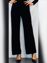Pantaloni Palazzo vita alta in tessuto elasticizzato