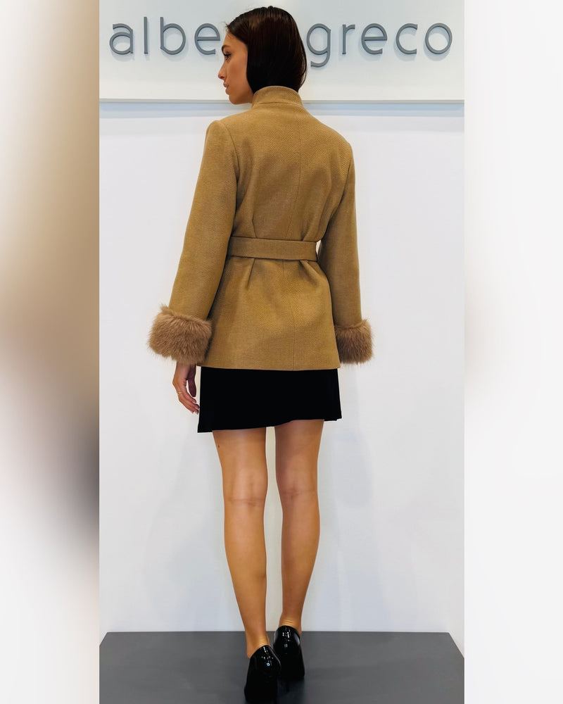 Cappotto corto doppio petto