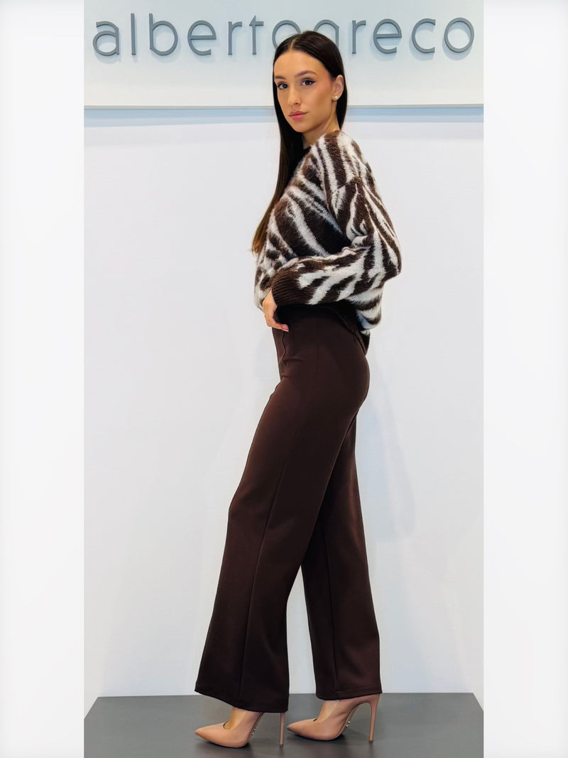 Maglia animalier Jacquard