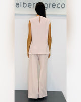 Top in cady strutturato con spallina