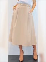 Gonna svasata midi in raso