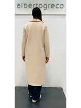 Cappotto in eco montone double face
