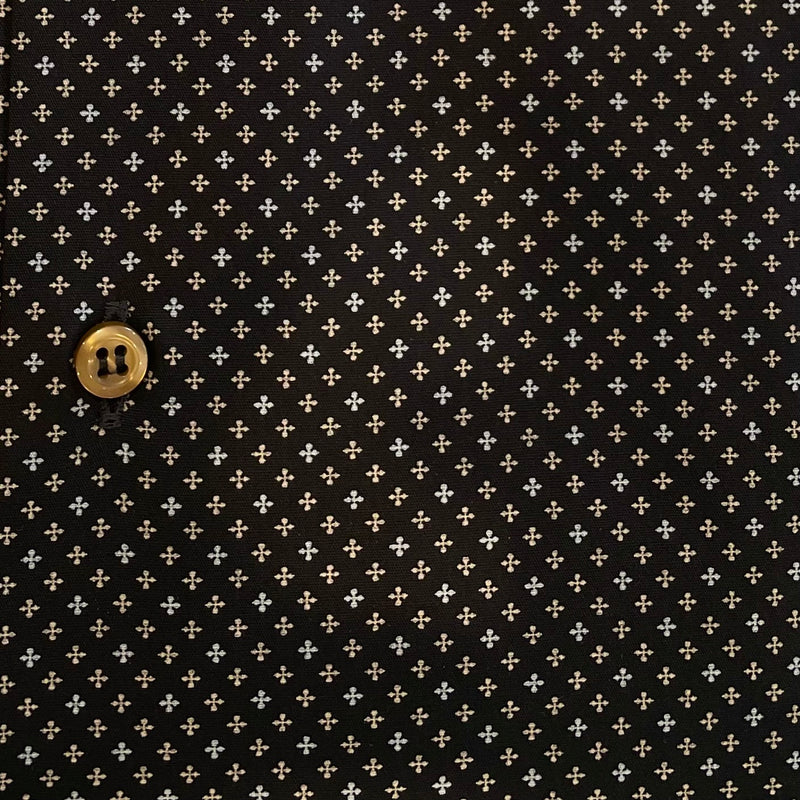 Camicia uomo stampa fantasia micro croci