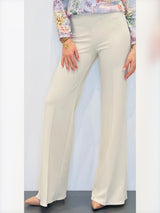 Pantaloni a palazzo in crepe