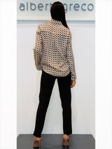 Pantaloni in tessuto jersey con tasca alla francese