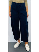 Pantaloni donna a ovetto tinto capo