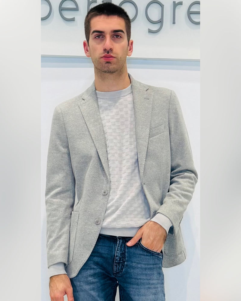 Giacca in jersey elasticizzato spinato