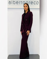 Giacca oversize doppio petto gessata