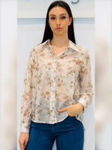Camicia in fantasia floreale