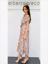 Abito chemisier fantasia animalier