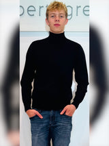 Maglia uomo lupetto a costine