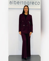 Giacca oversize doppio petto gessata