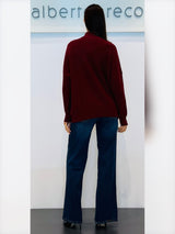 Maglia con ricamo di cristalli