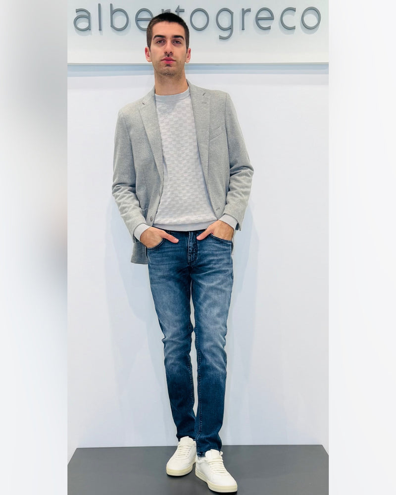 Giacca in jersey elasticizzato spinato
