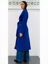 Cappotto un bottone con cintura in vita