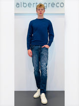 Maglia uomo melange in misto lana