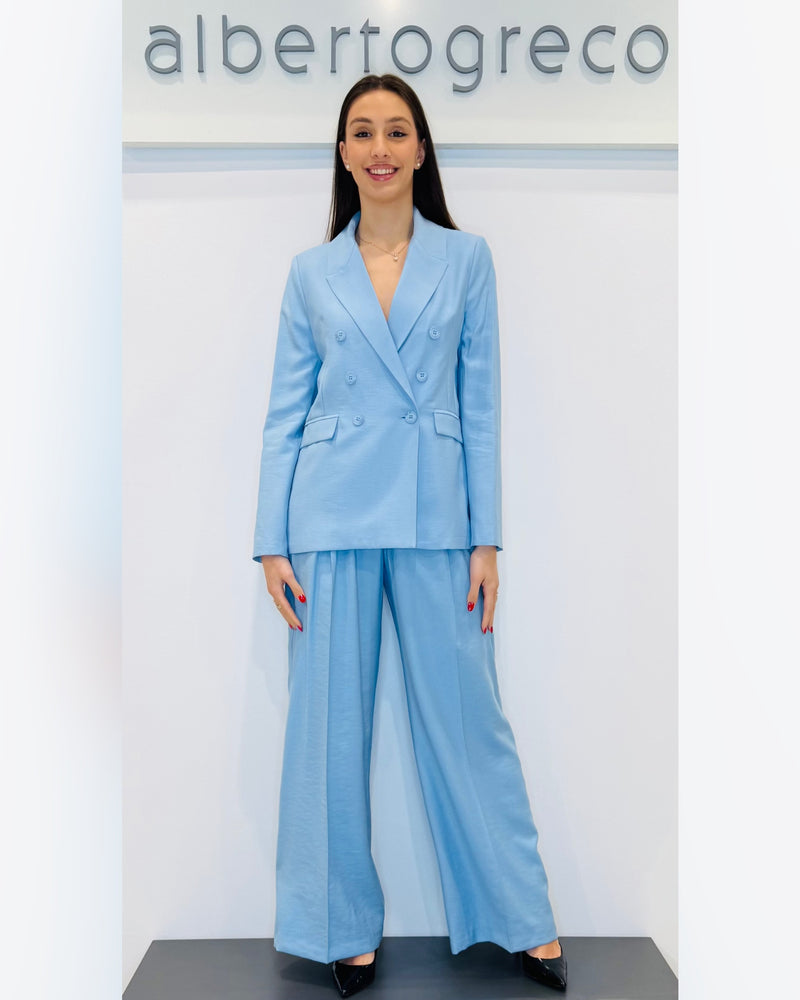 Pantaloni palazzo con una pinces