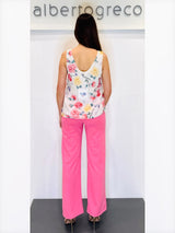 Top fantasia floreale