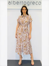 Abito chemisier fantasia animalier