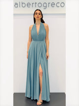 Abito con scollo all'americana