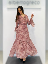 Abito lungo fantasia paisley