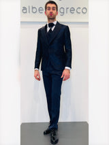 Completo cerimonia con giacca in tessuto damascato