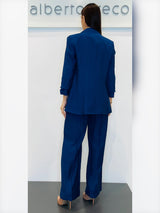 Giacca boyfriend in tessuto goffrato