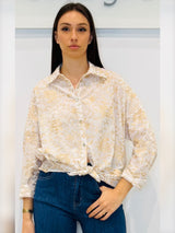 Camicia in cotone ricamata