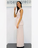 Top in cady strutturato con spallina
