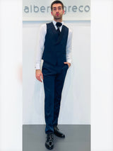 Completo cerimonia con giacca in tessuto damascato