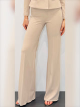Pantaloni a palazzo in crepe