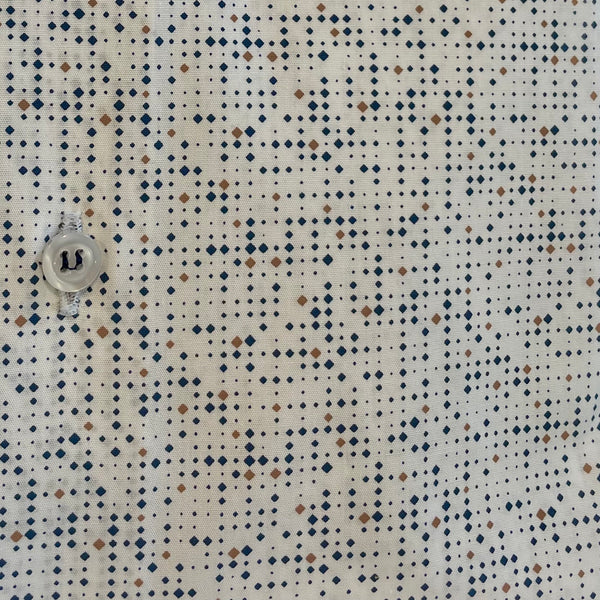 Camicia uomo stampa fantasia geometrica sfumata