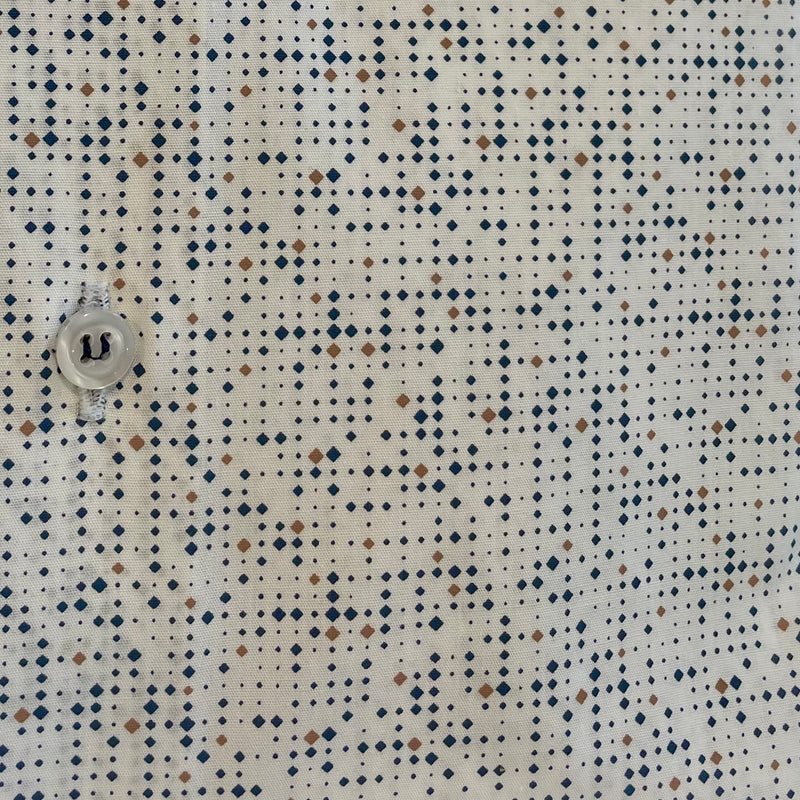 Camicia uomo stampa fantasia geometrica sfumata