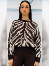 Maglia animalier Jacquard