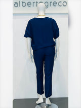 Blusa in tessuto goffrato