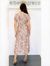 Abito chemisier fantasia animalier