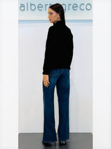 Maglia con ricamo di cristalli