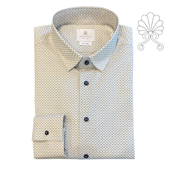 Camicia fantasia geometrica a rombi
