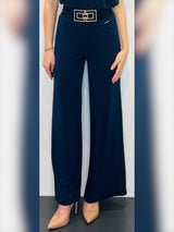 Pantaloni donna a palazzo in jersey
