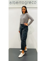 Pantaloni donna a ovetto tinto capo
