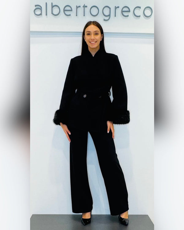 Cappotto corto doppio petto